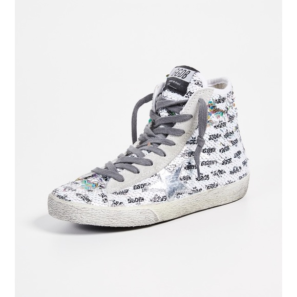 Golden Goose Francy Sneaker Rainbow/Silver 35 NIB - Picture 2 of 13